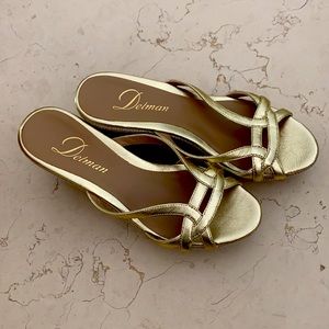 Gold Wedges by Delman